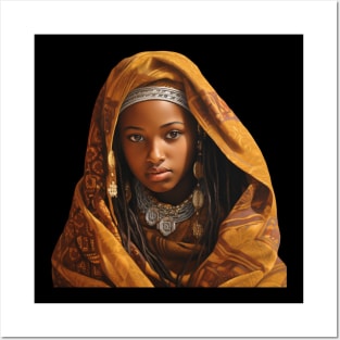 TRIBAL SOMALI GIRL Posters and Art